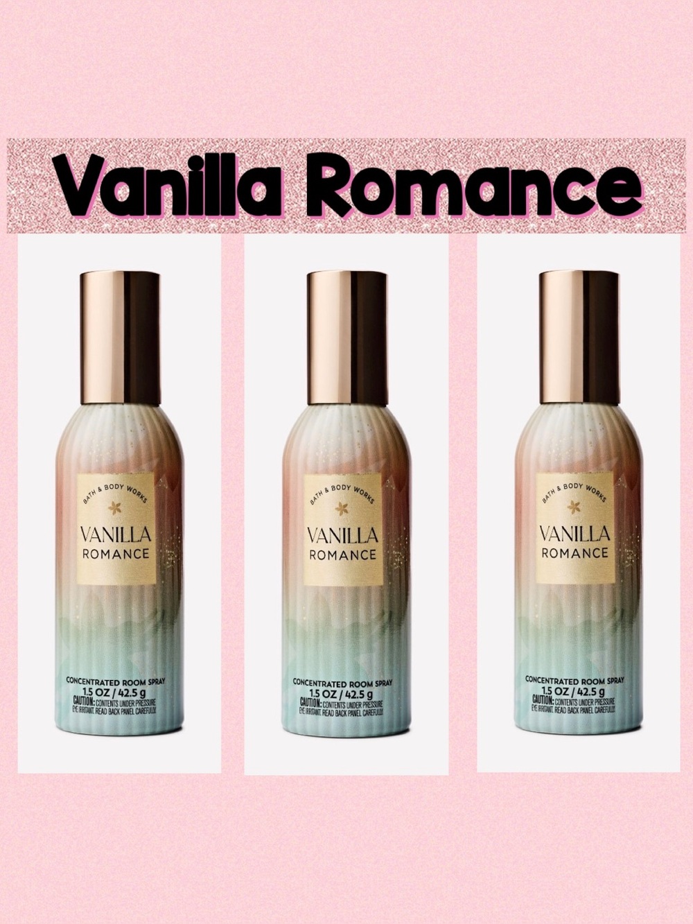 Bath And Body Works Vanilla Romance Concentrated Room Spray